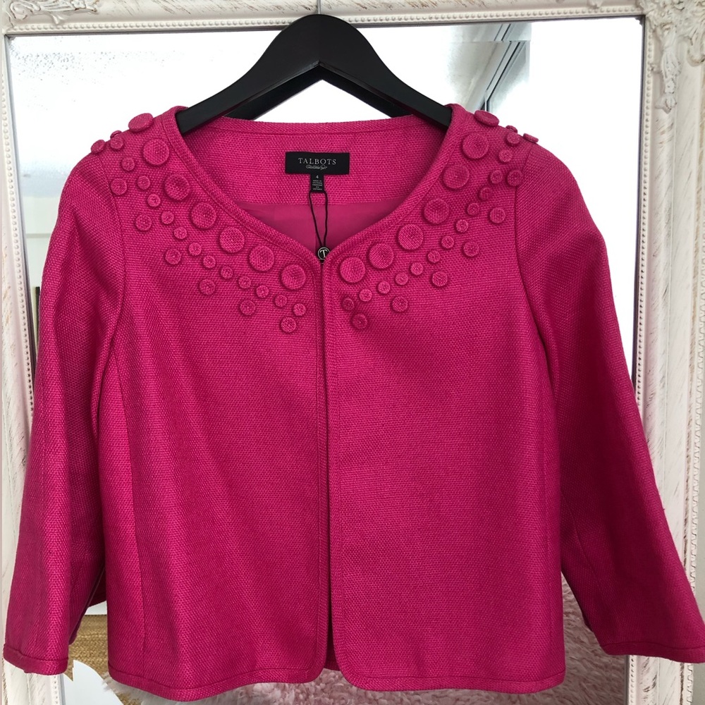 NWOT Talbots linen blazer